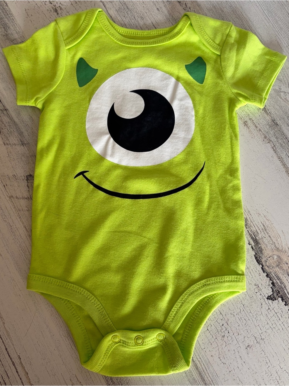 Disney Baby Monsters Inc Mike Onesie Size 12 Months NEW